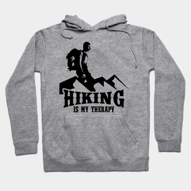 Hiking Is My Therapy Hoodie by jrsv22